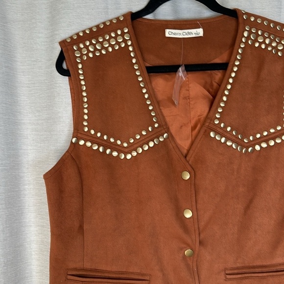 CHERRY CLOTH SWAID VEST SIZE(L) - Picture 4 of 8